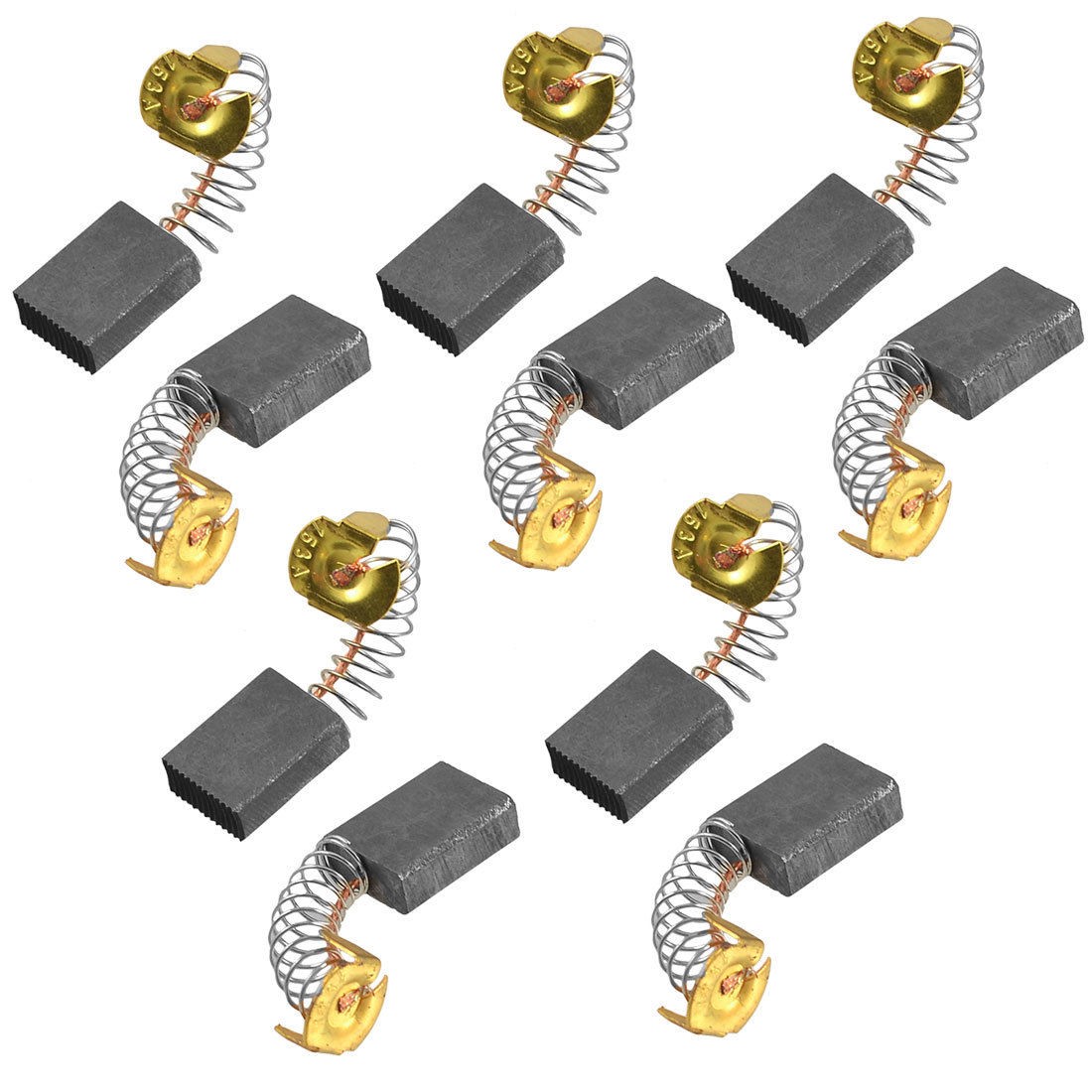 5 Pair Black Rectangle Electronic Motor Carbon Brushes