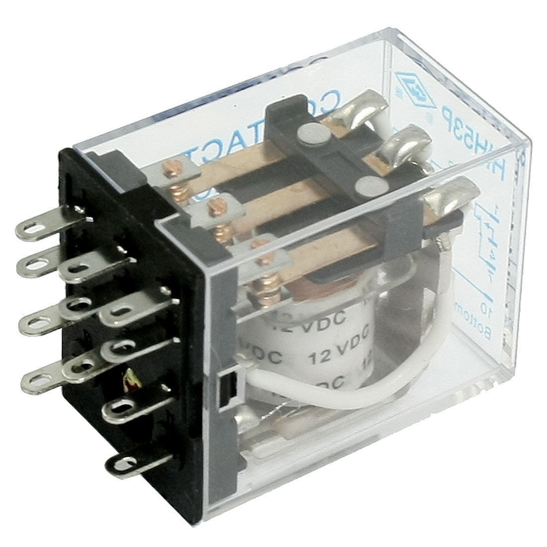 HH53P DC 12V Coil 11 Pin General Power Relay 3PDT 5A 240VAC 28VDC