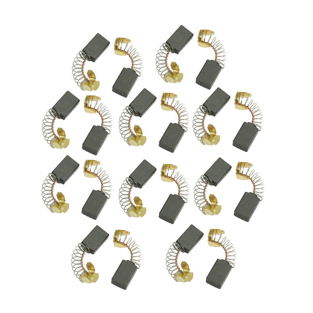 10 Pairs 3/5" x 2/5" x 6/25" Electric Motor Carbon Brushes