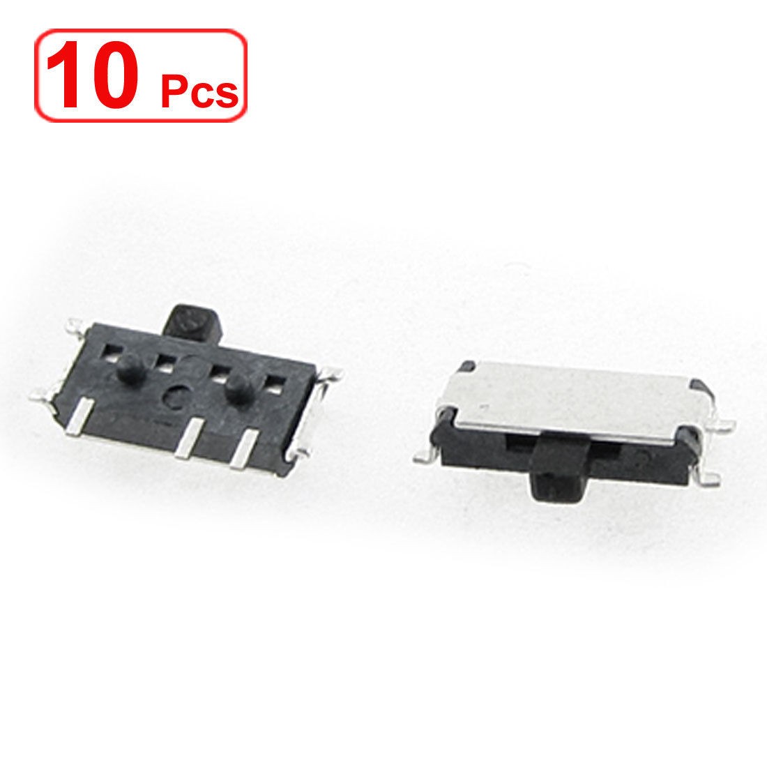 10 PCS DC 50V 0.3A 7 Pin On/On 2 Position 1P2T SPDT SMD Slide Switch Side Knob