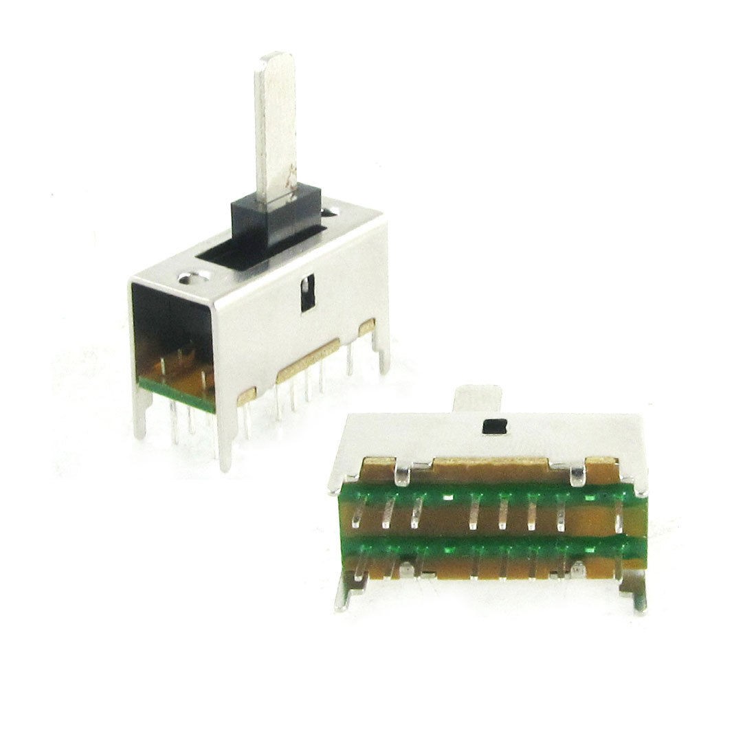 5 x 15mm High Knob 16 Pin 3 Position 4P3T PCB Vertical Slide Switch 0.5A 50V DC