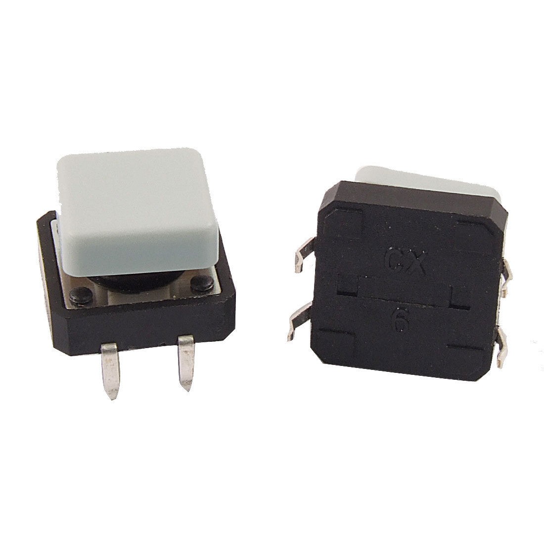 10pcs Momentary Tact Tactile Push Button Switch 12 x 12 x 12mm 4Pin DIP w Cap