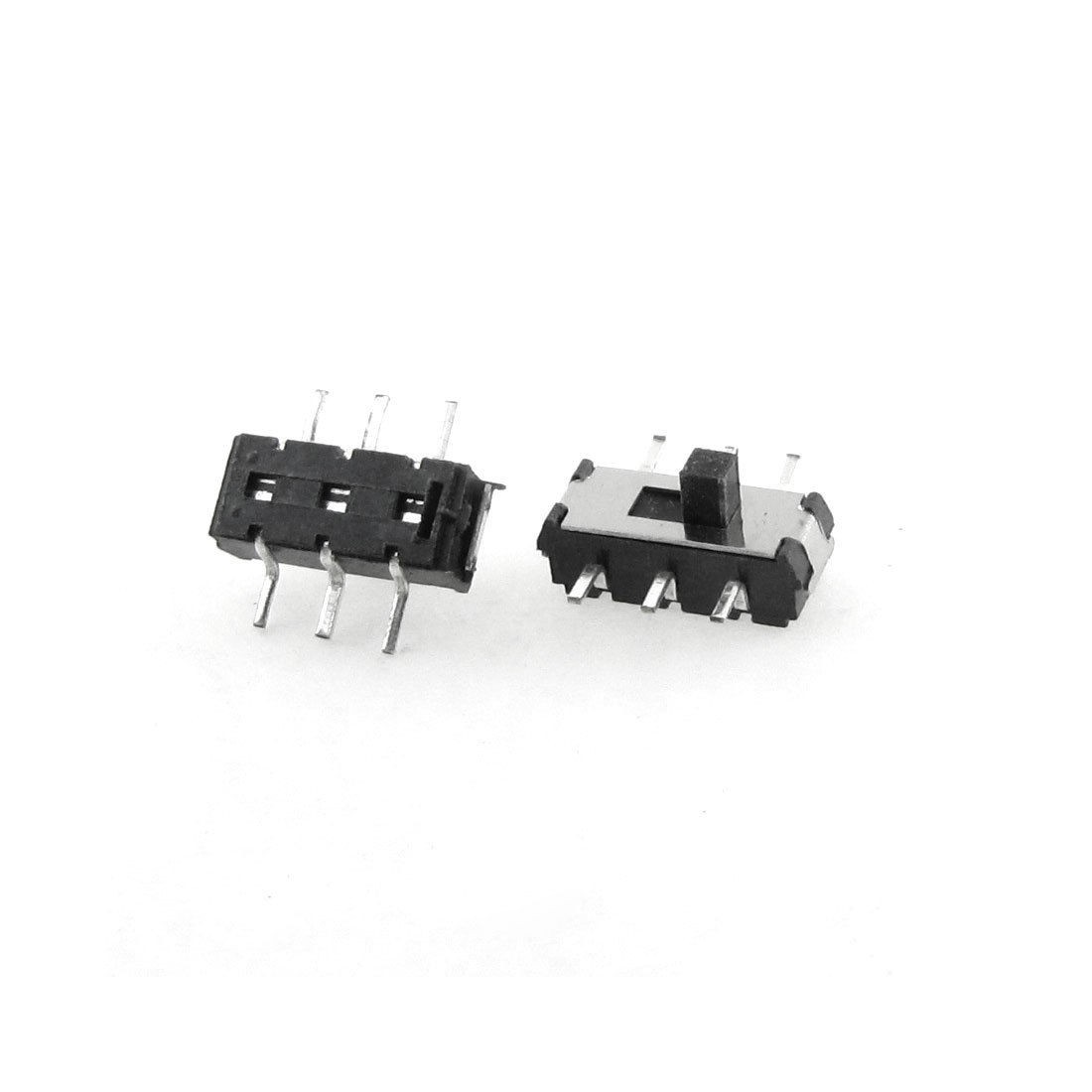 10 Pcs x DC 50V 0.5A 2 Position DPDT 2P2T Panel PCB Mini Slide Switch 6 Pin