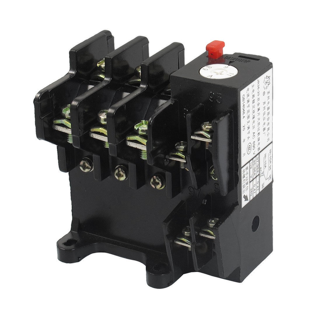 JR36-20 11Amp 6.8A-11A Adjustable 3 Pole Thermal Overload Relay 1NO 1NC