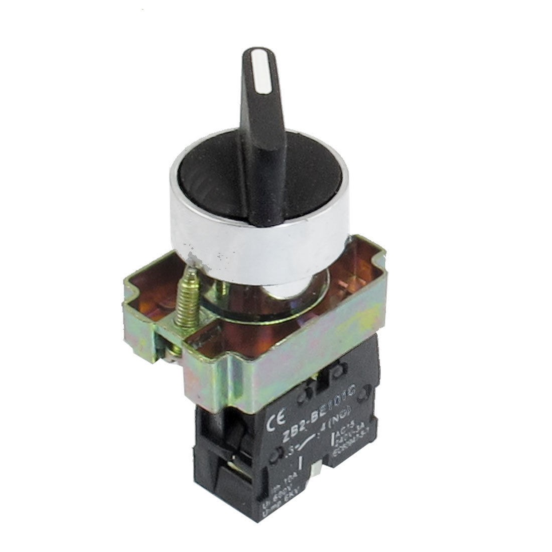 660V 10A 22mm Latching 1NO 2-Position Rotary Selector Select Switch ZB2-BE101C