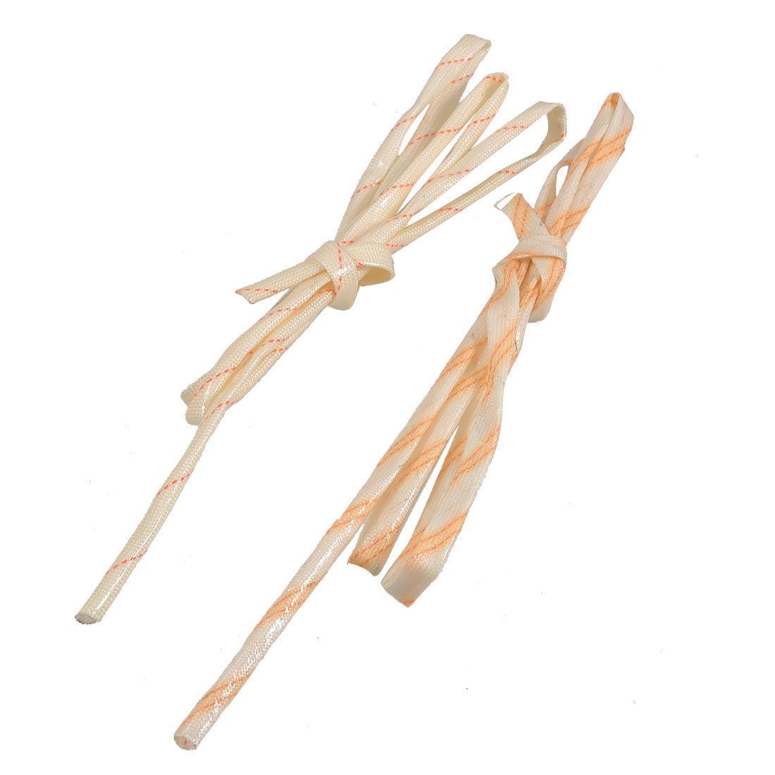 2 Pcs 34.2" Long 5mm Dia Electrical Wire Fiberglass Insulation Sleeve