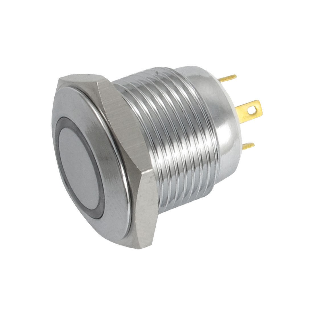 4 Pins Metal 16mm Threaded Momentary Push Button Switch