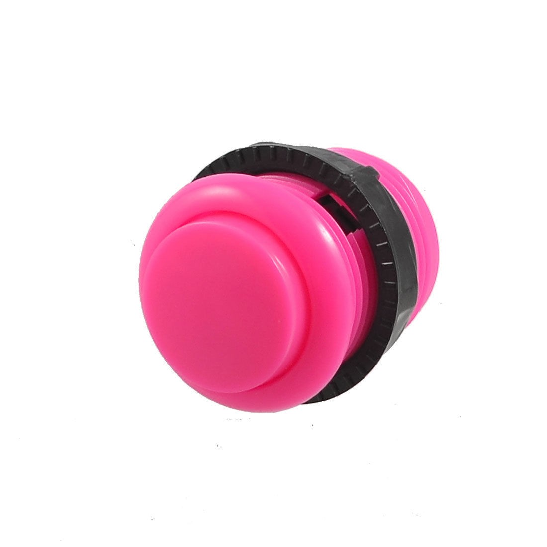 Video Game PCB 2-pin Soldering Hot Pink 24mm Dia Momentary Push Button