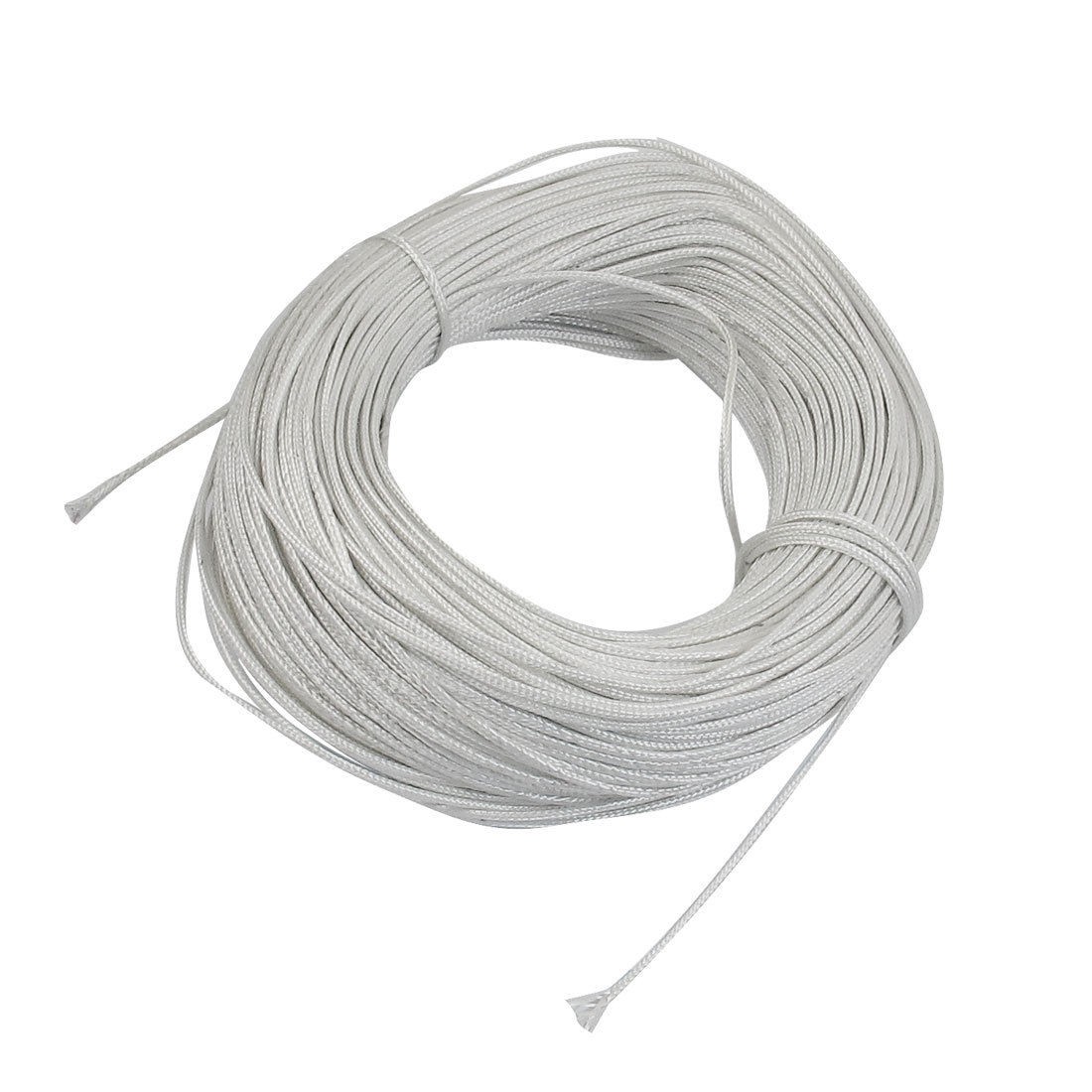 100 Meters White Plastic Braided Thermocouple Extension Wire