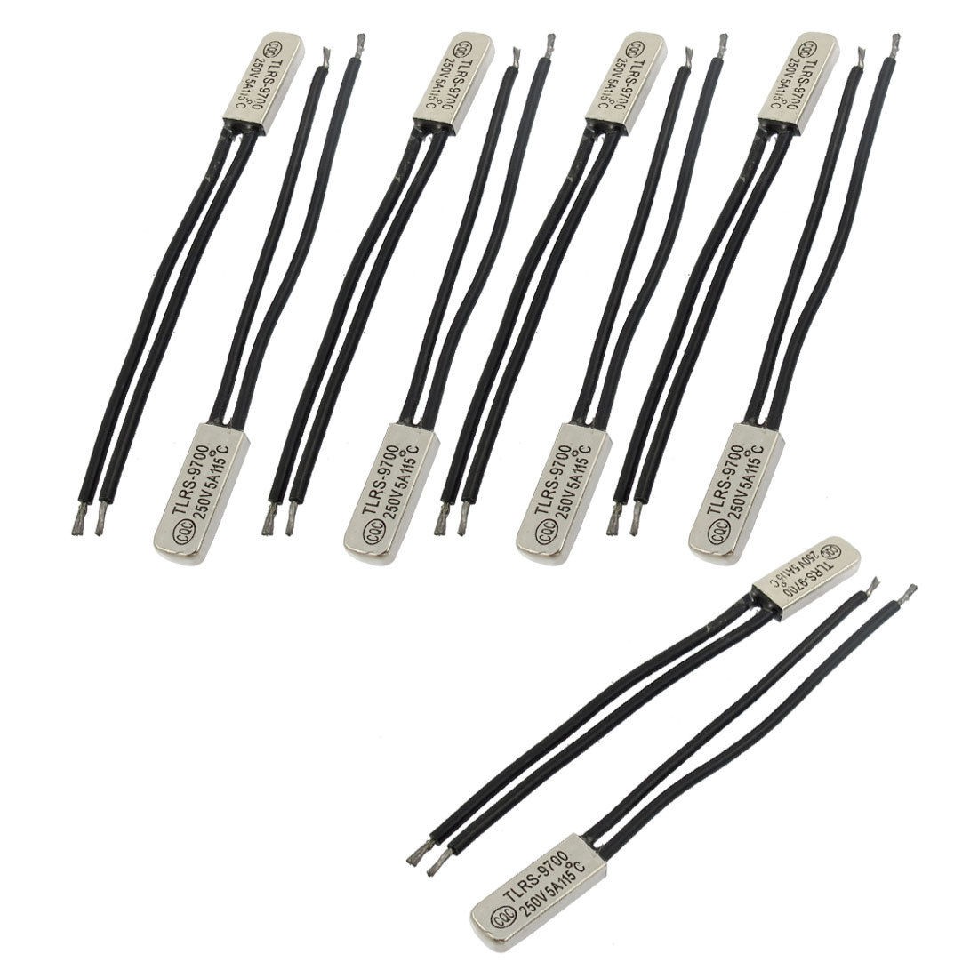 10 Pcs Bimetal Temperature Control Switch Thermostat 115C N.C TLRS9700