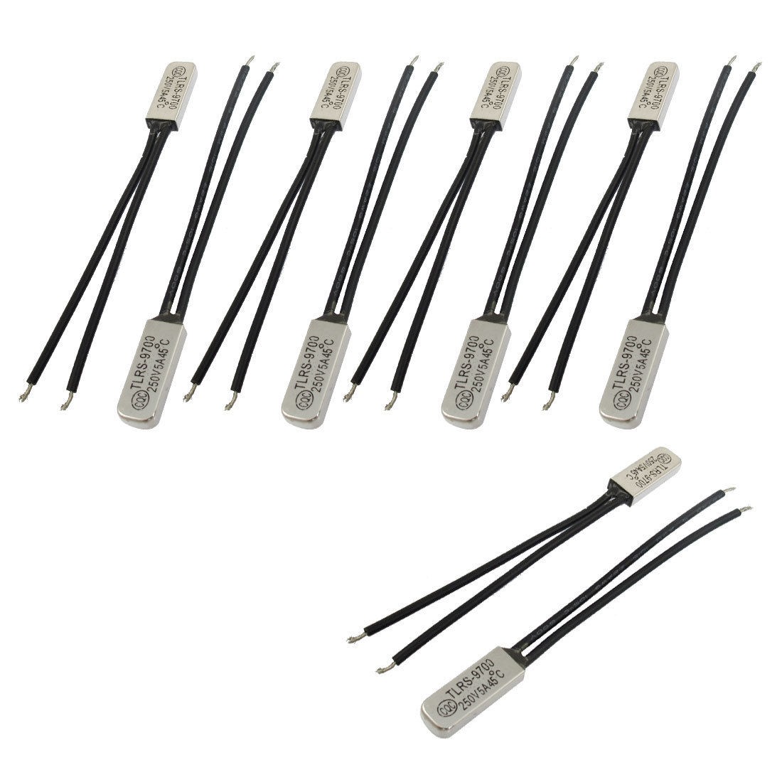 10 Pcs Bimetal Temperature Control Switch Thermostat 45C N.O TLRS9700