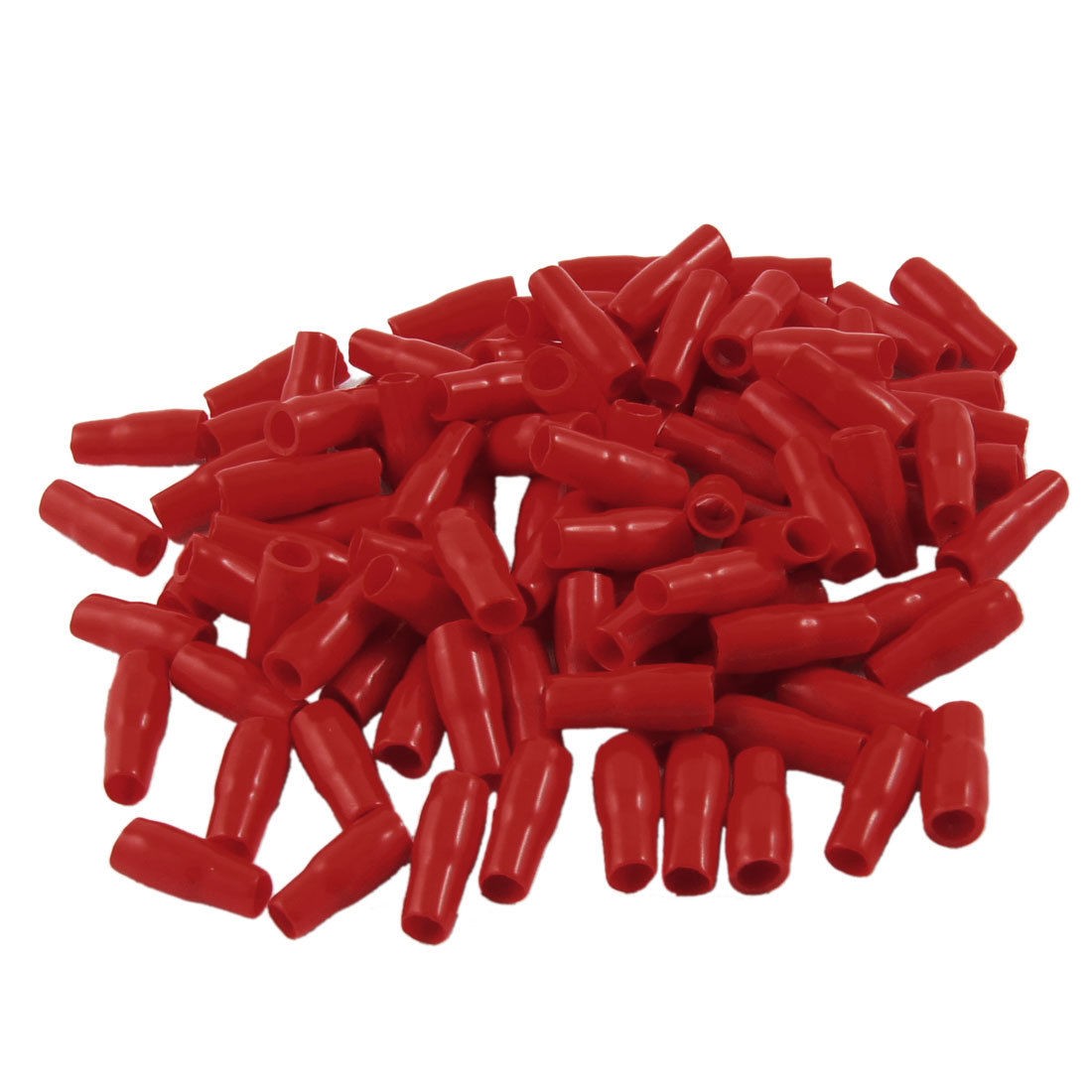 100 Pcs Red Plastic Mini Battery Terminal Boots Insulating Covers