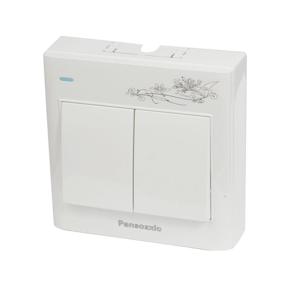 AC 110-250V 10-16A 2 Gang White Household Office Wall Panel Switch