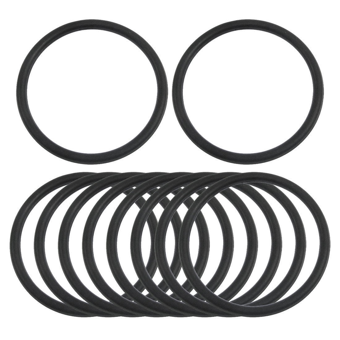10 Pcs 32.5mm x 2.65mm Black Silicone O Rings Oil Seals Gaskets