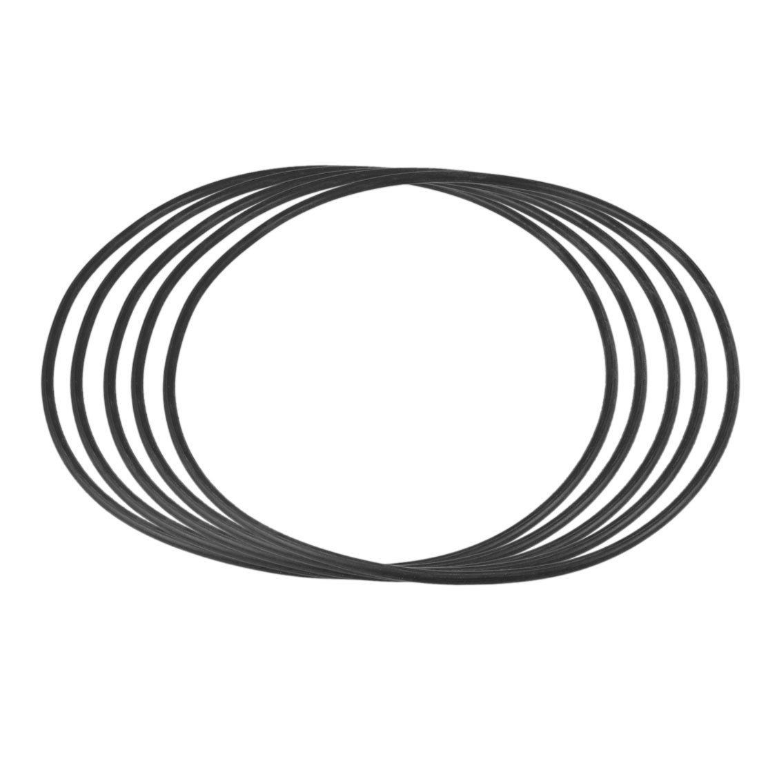 5 Pcs 100mm x 2mm Industrial Flexible Rubber O Ring Seal Washer