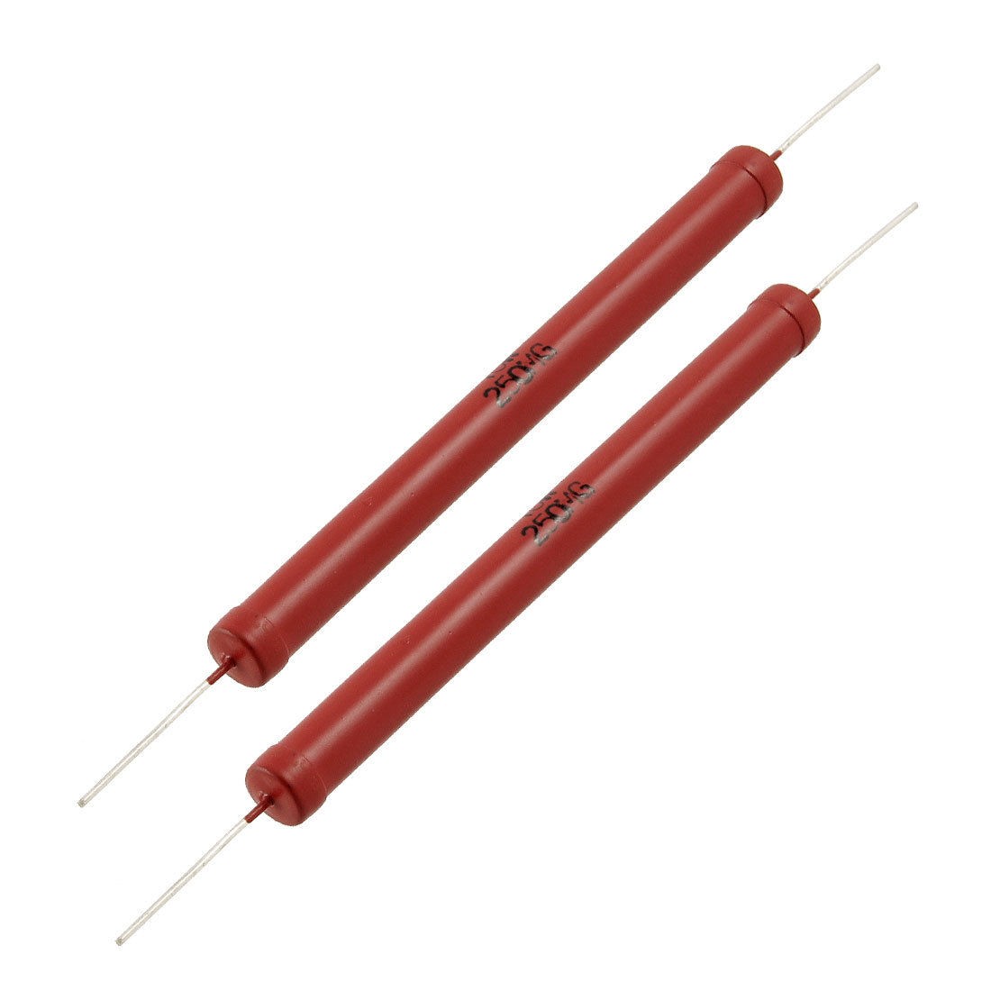 2 x 10W Power Rating 250M Ohm 2% Glass Glaze High Voltage Resistor