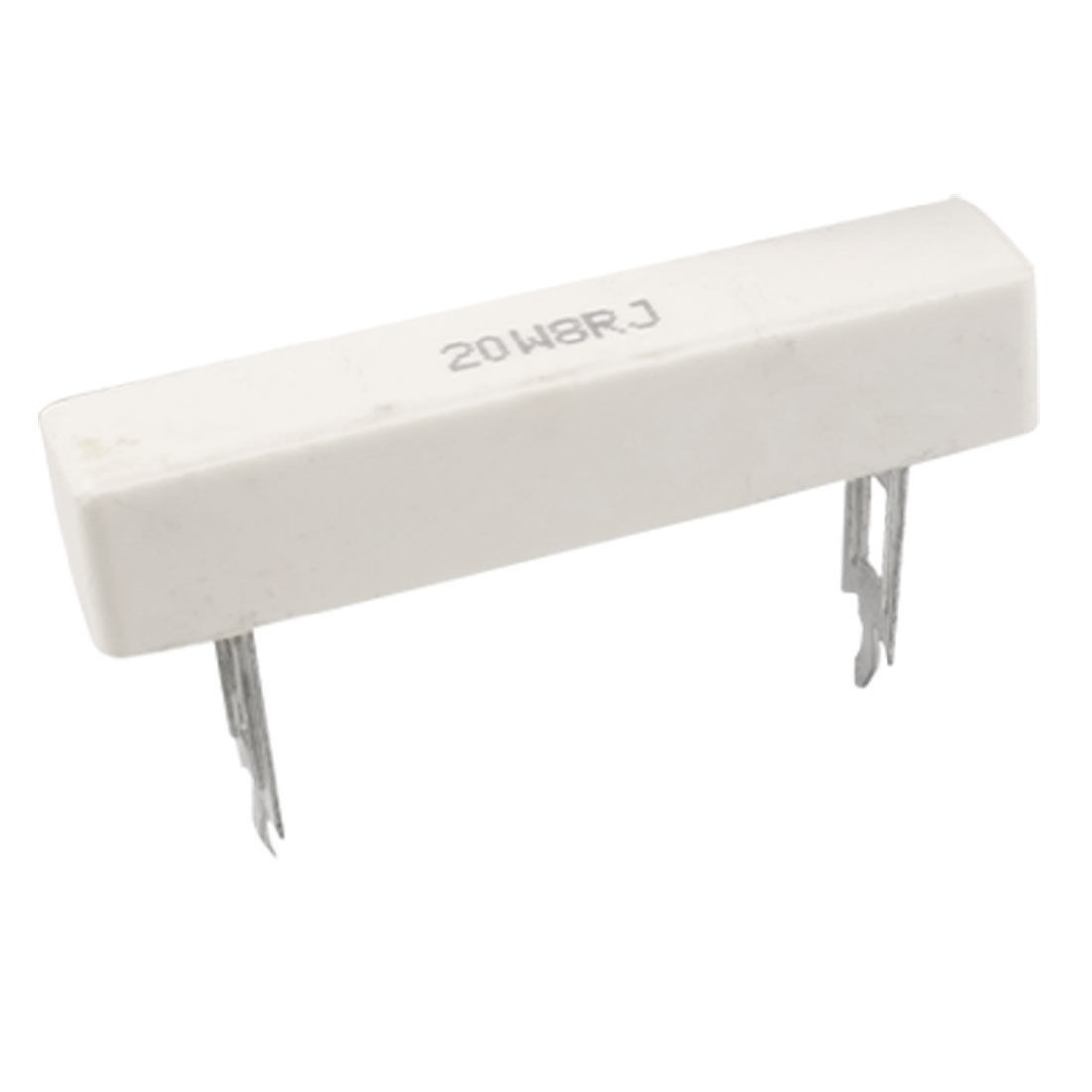 2x Axial Lead Ceramic Cement Power Resistor 8 Ohm 20W