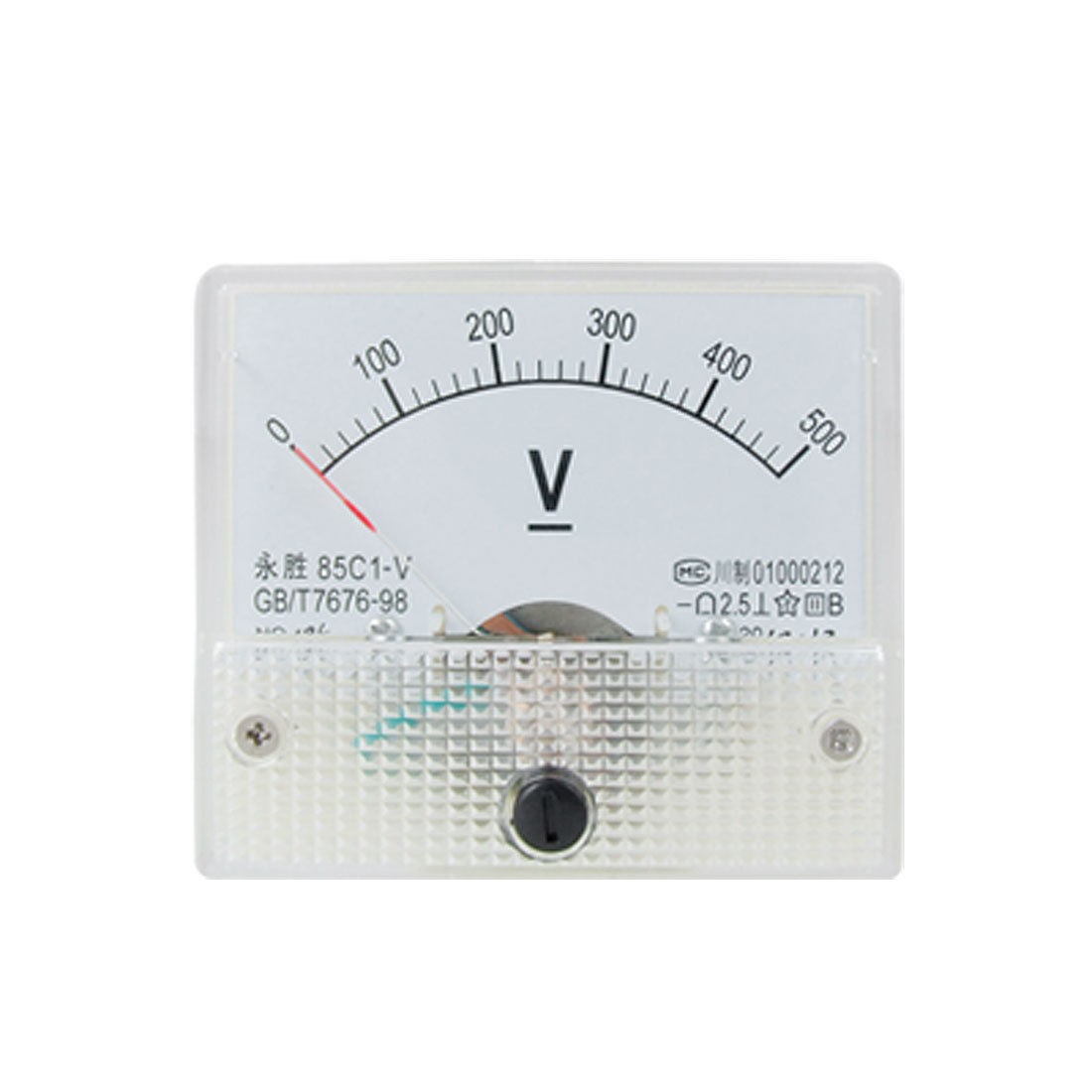 85C1-V DC 0-500V Analogue Needle Panel Meter Voltmeter
