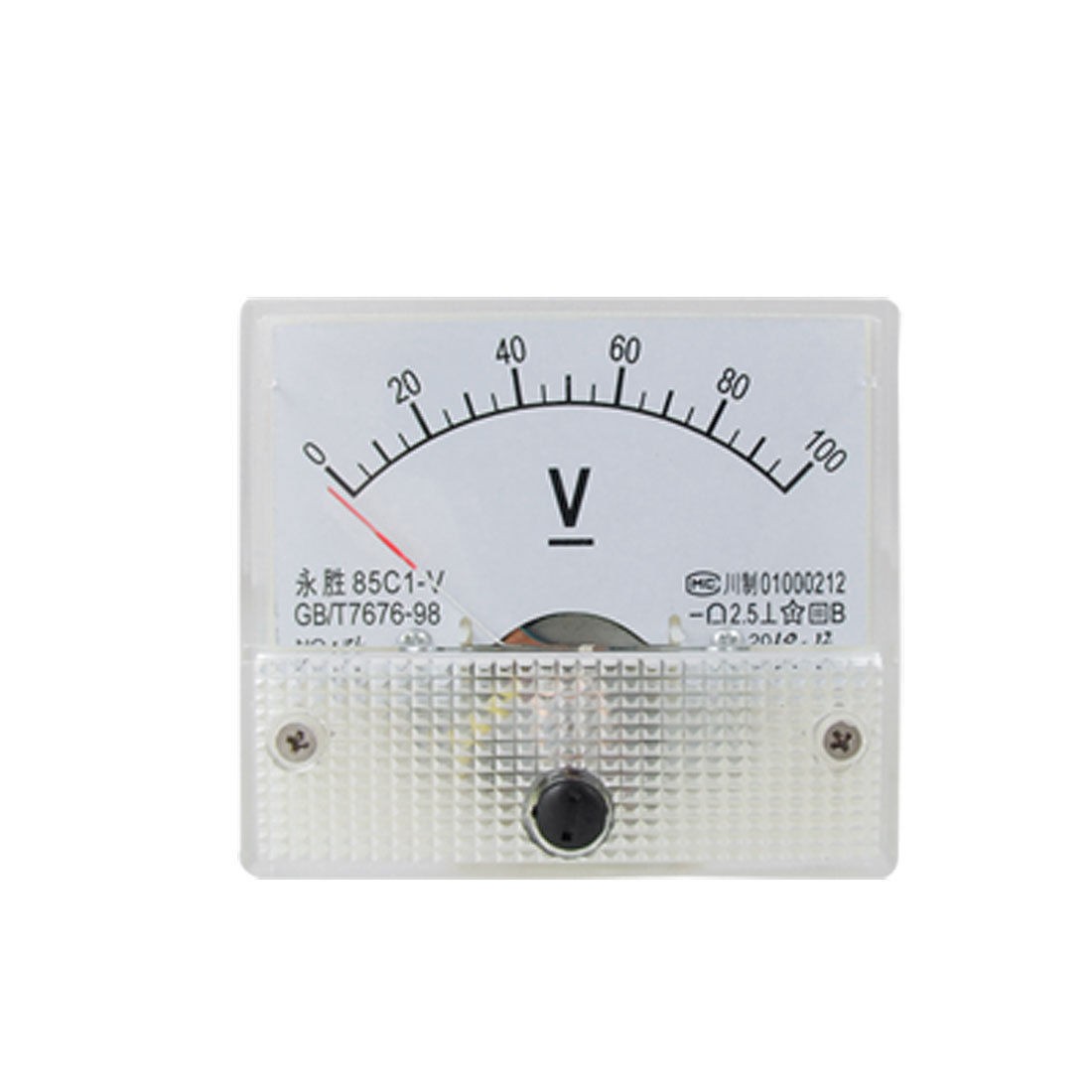 Analog DC 0-100V Volt Voltage Voltmeter Meter Panel 85C1-V