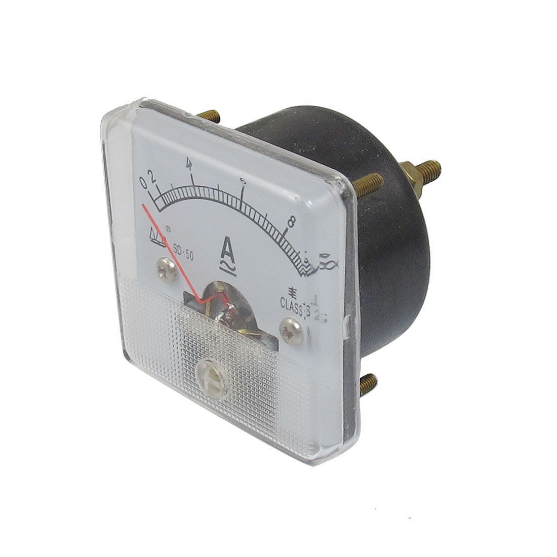 Class 2.5 Accuracy AC DC 0-10A Square Analog Panel Meter Ammeter
