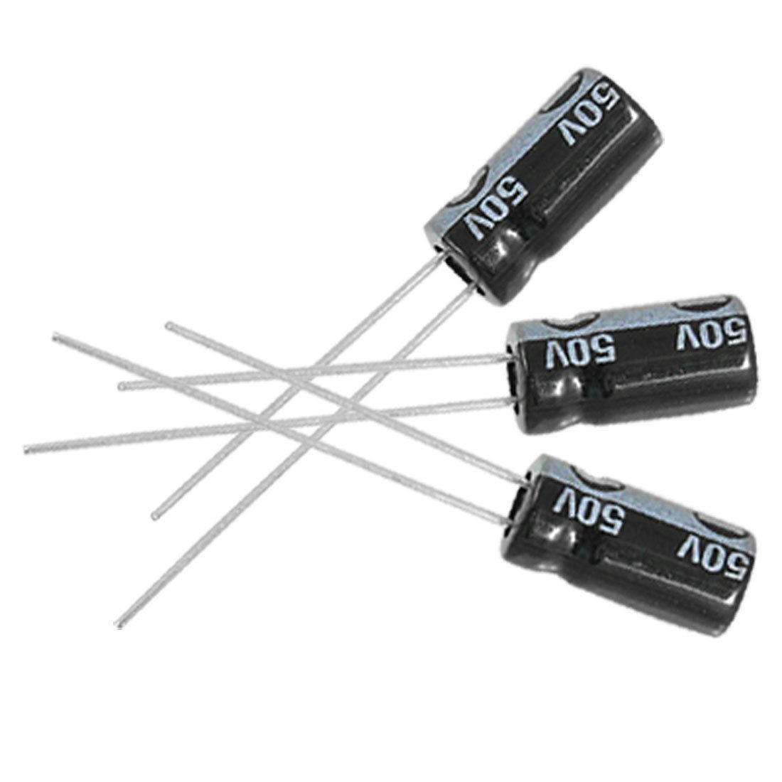 20 x 33uF 50V 105C Radial Electrolytic Capacitor 6x12mm