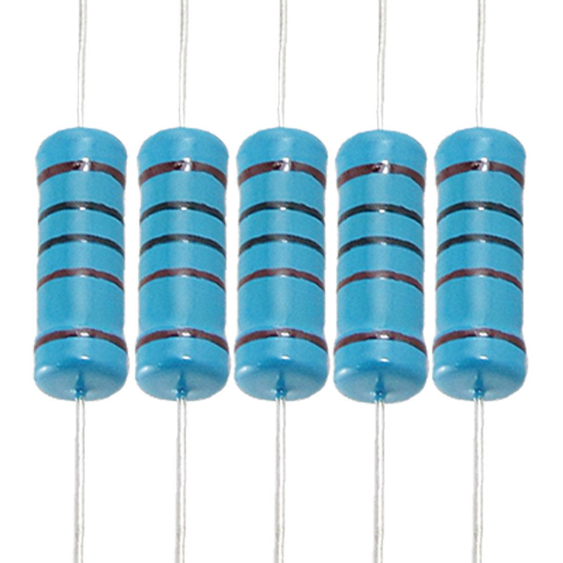 100 x 3 Watt 1% 1K Ohm Through Hole Metal Film Resistors