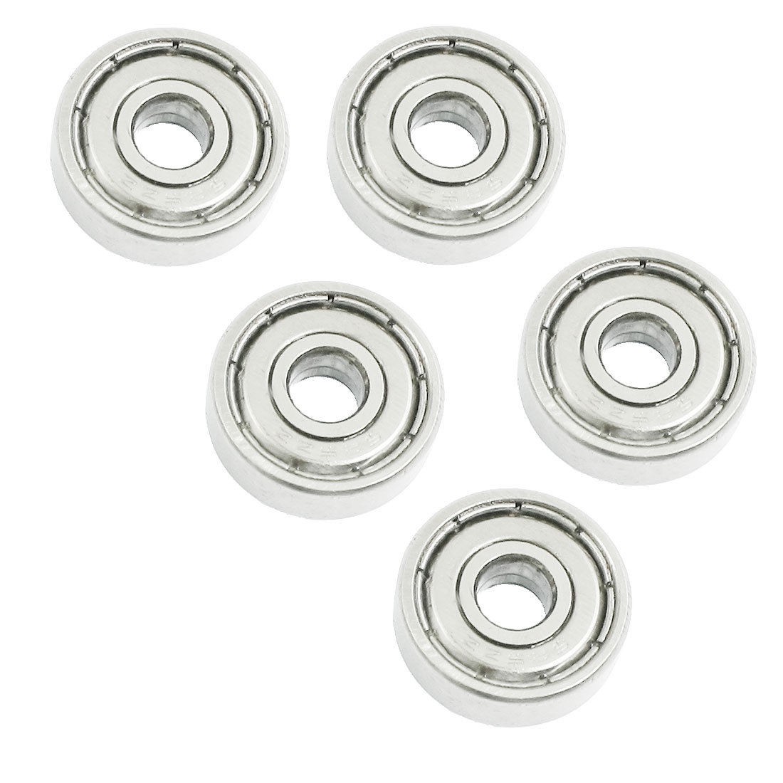 5 Pcs Skateboard Deep Groove Radial Ball Bearings 625ZZ 16x5x5mm