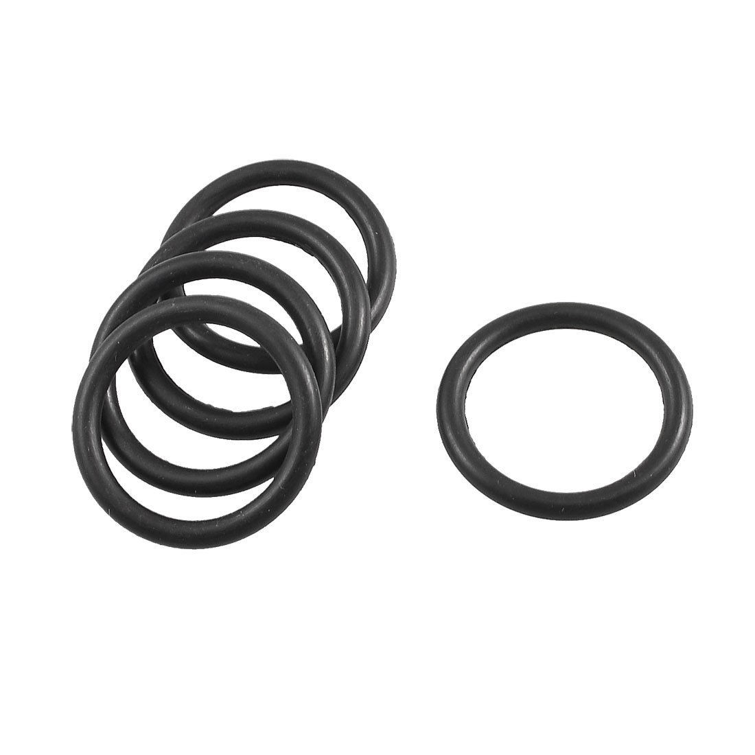 5 Pcs Black Rubber Sealing Oil Filter O Rings Gaskets 40mm x 31mm x 4.6mm
