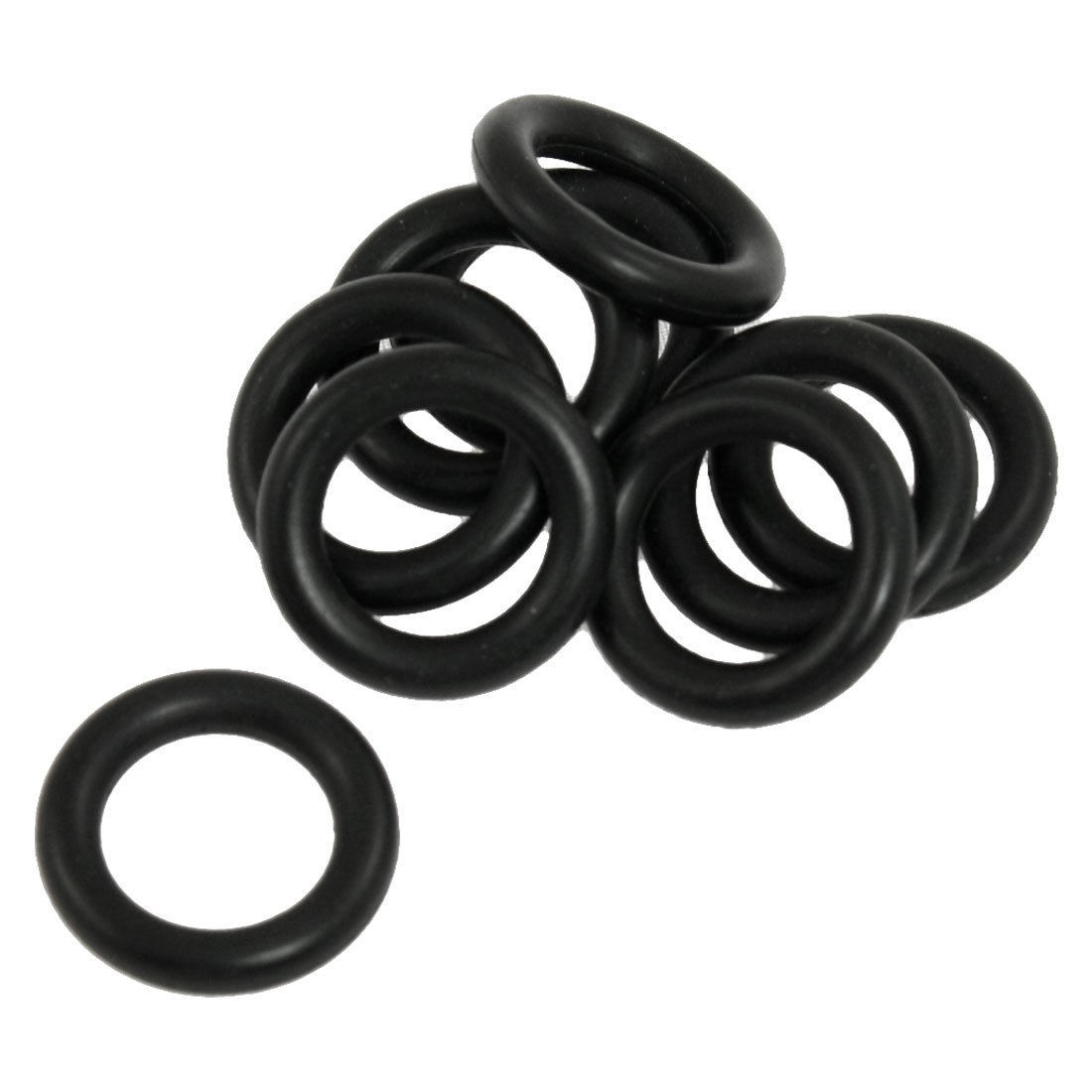 10 Pcs Black Nitrile Rubber Sealing O Ring Gaskets 14mm x 22mm x 4mm