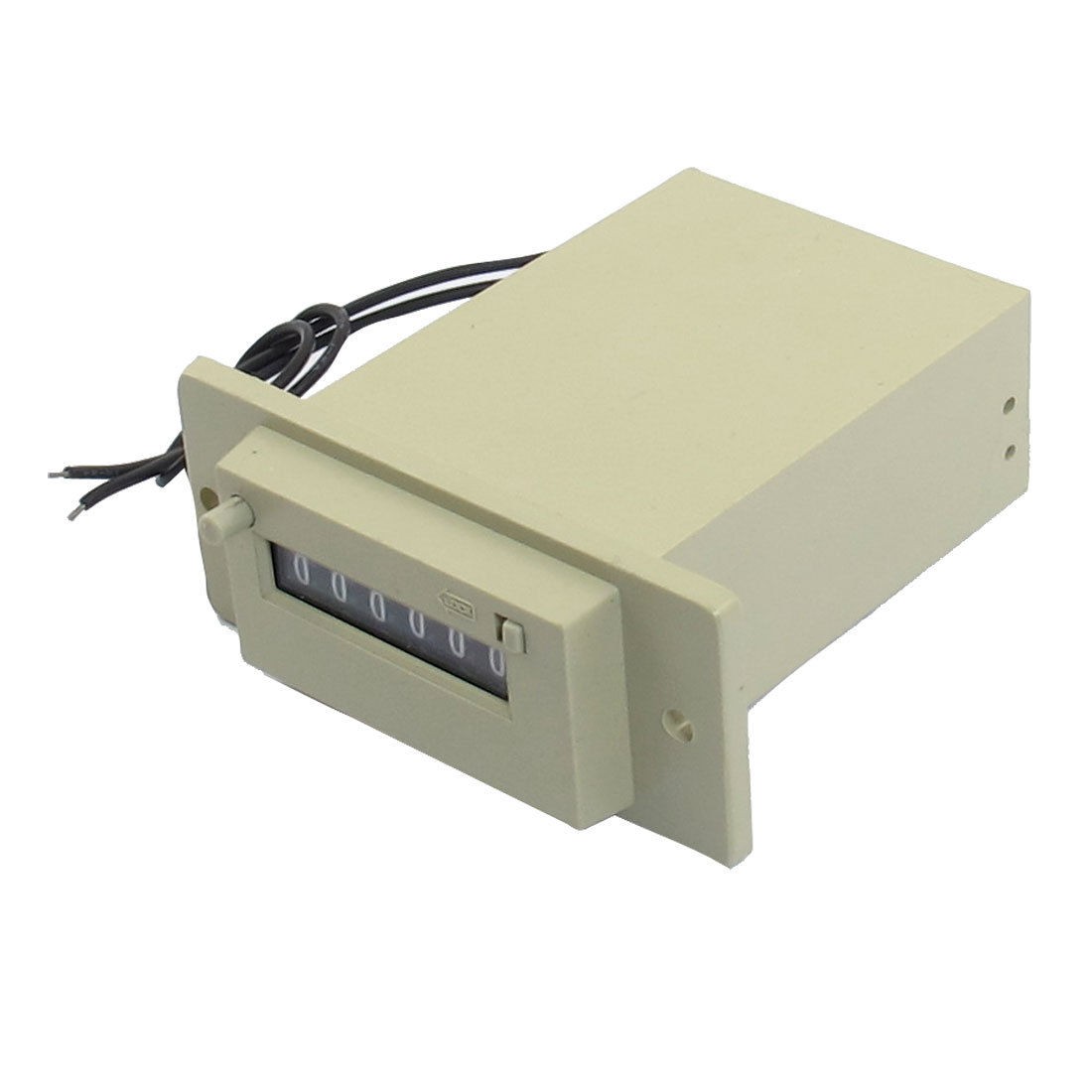 DC 24V CSK6-YKW 6 Digits 2 Black Wired Electronmagnet<wbr/>ic Counter Gray