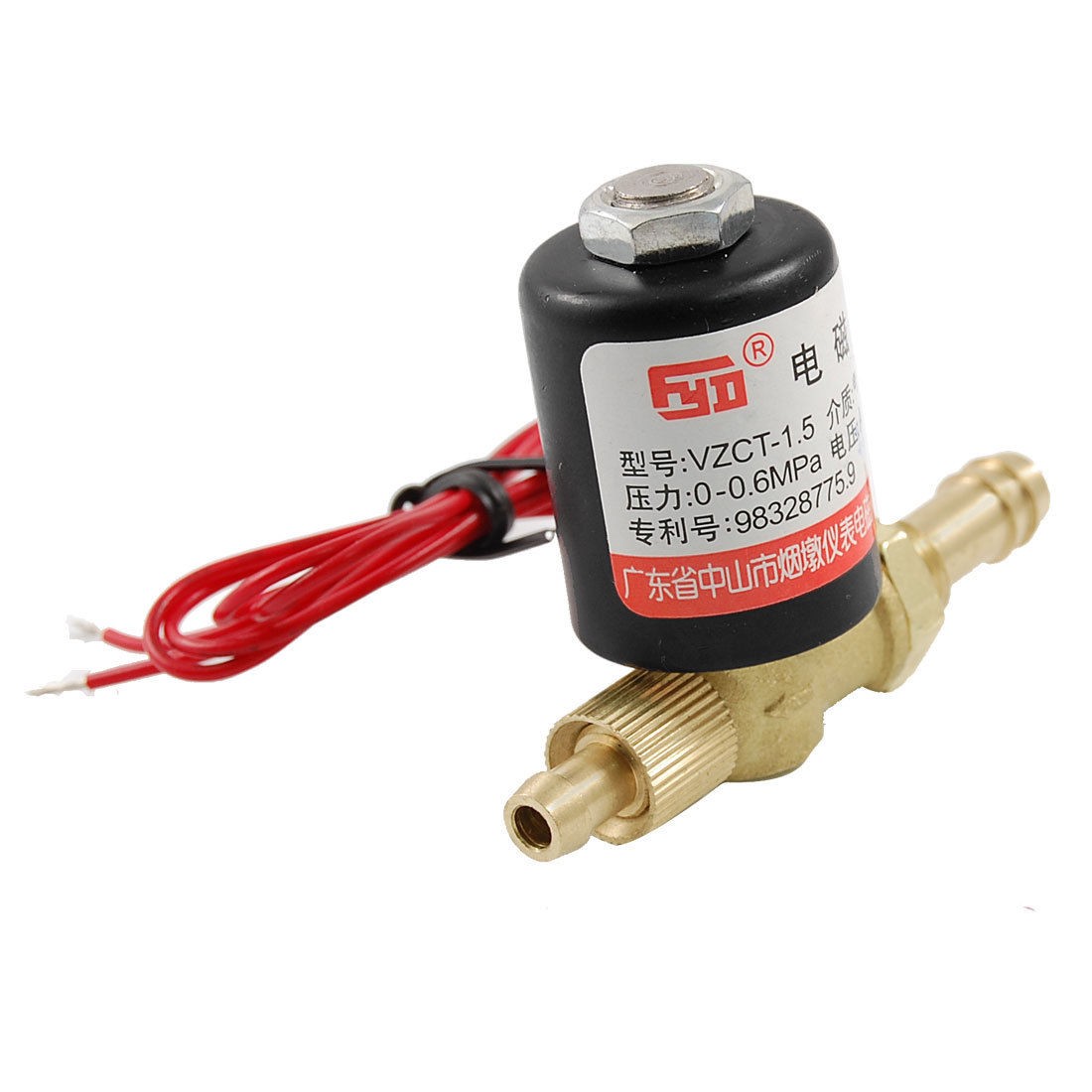 0 0 6MPA Brass 2 Way Rotatable Welding Machine Solenoid Valve AC 220V