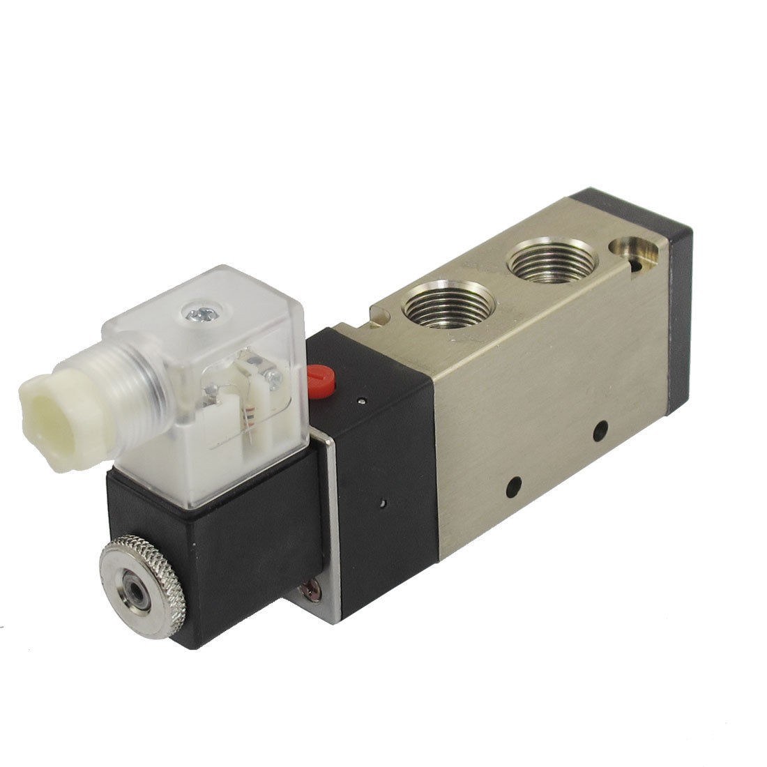 DC 12V 3W 250mA 2 Position 5 Way Pneumatic Solenoid Valve G1 4" Exhaust