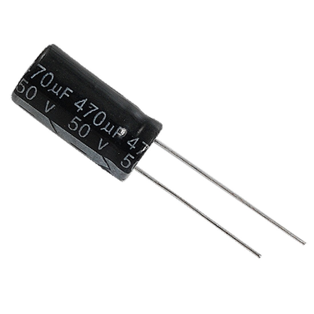 470uF 50V 10 x 20mm Aluminum Electrolytic Capacitors (Bag of 50)