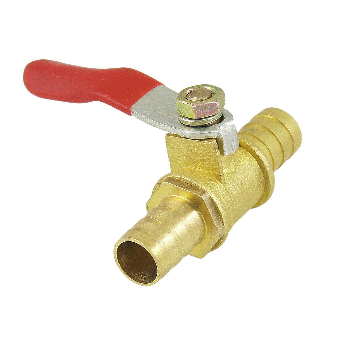 10mm Outside Dia Forged Gas Compressor Ball Safety Valve Red Gold Tone