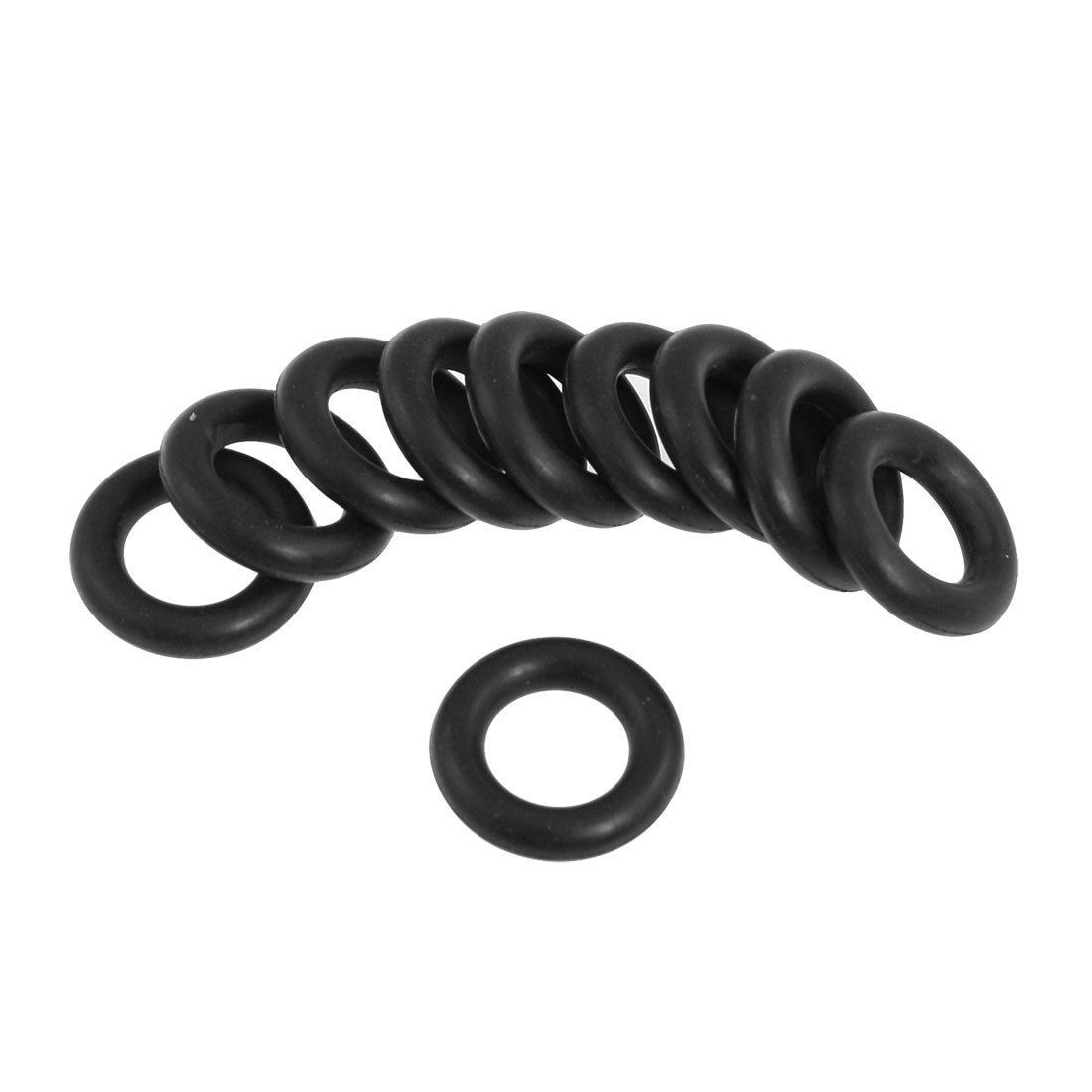 Black 23mm x 5mm O Rings Hole Sealing Gasket Washers 10 Pcs