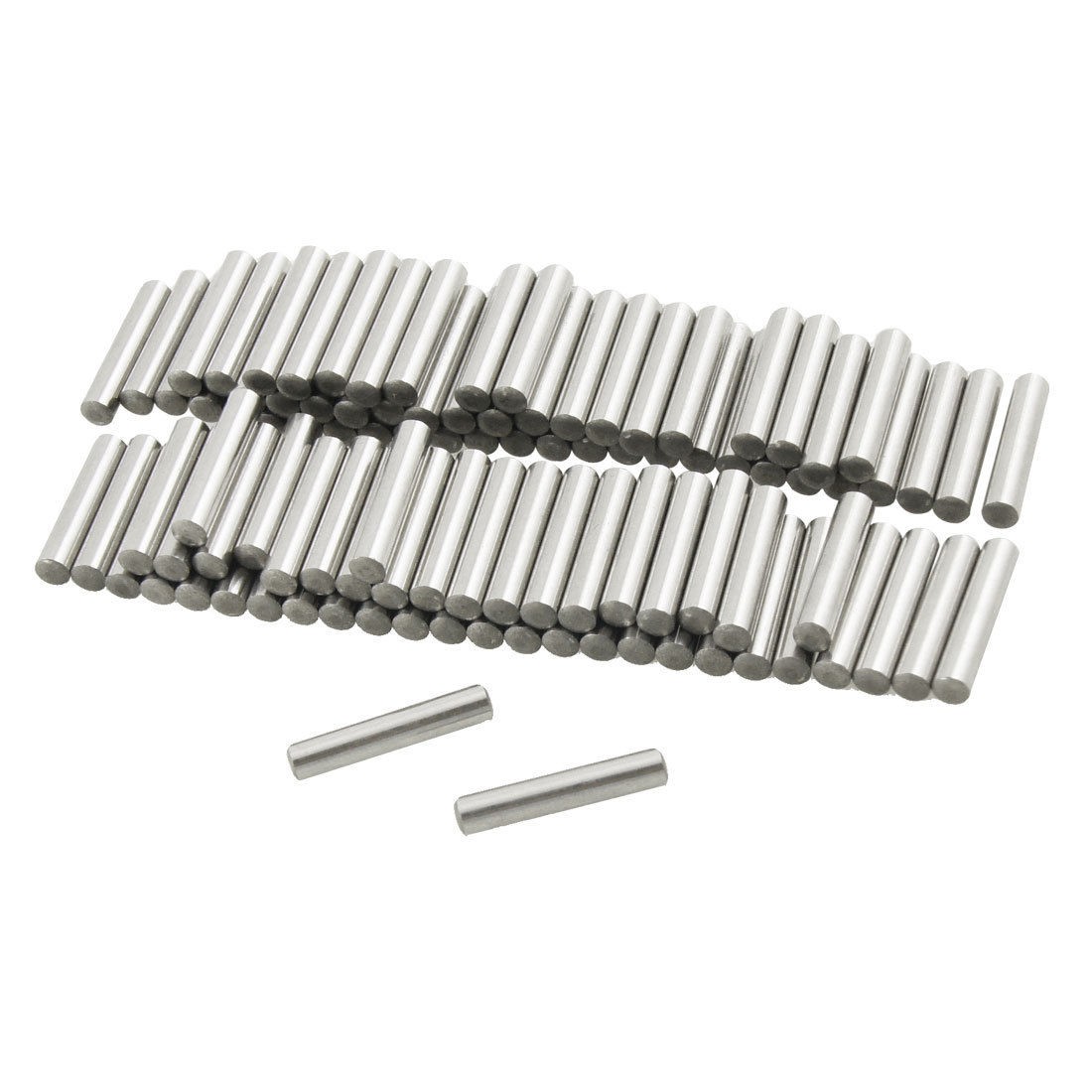 100 Pcs Stainless Steel 2.8mm x 15.8mm Dowel Pins Fasten Elements