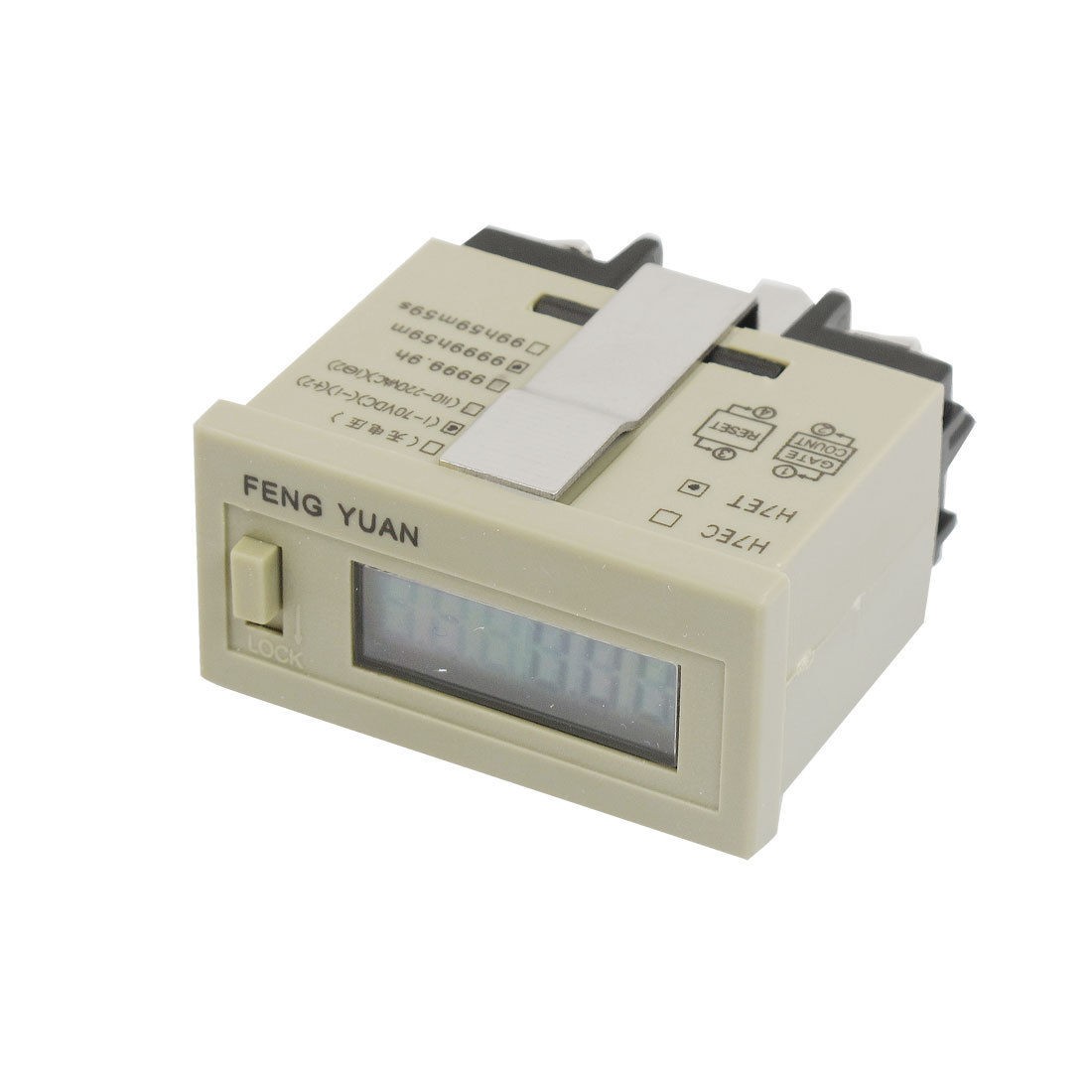 DC 24V Reset 0 - 9999h59m Counting Range Resettable Time Timer Counter