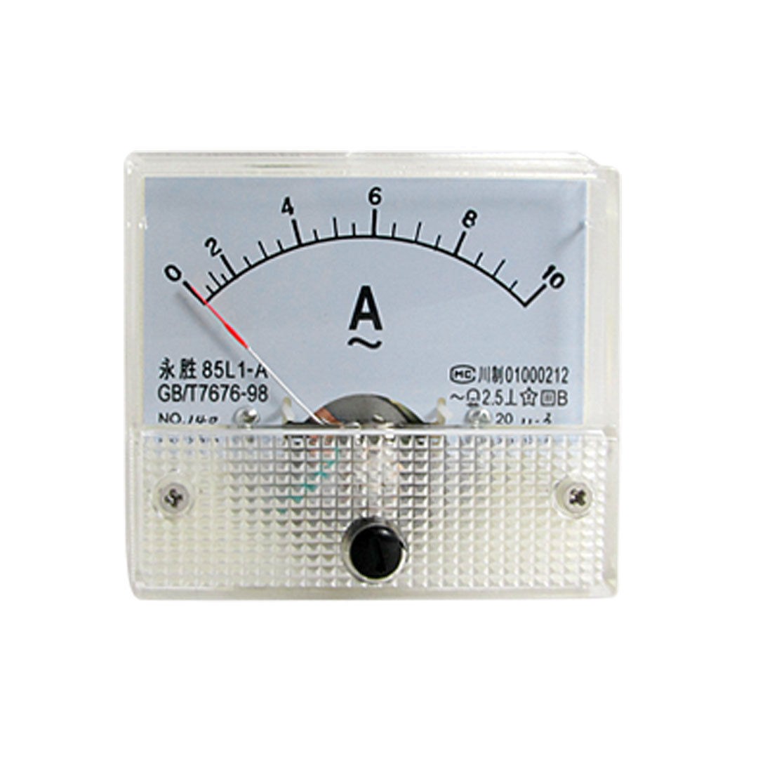 Fine Tuning Dial Panel Ampere Meter AC 0-10A 85L1-A
