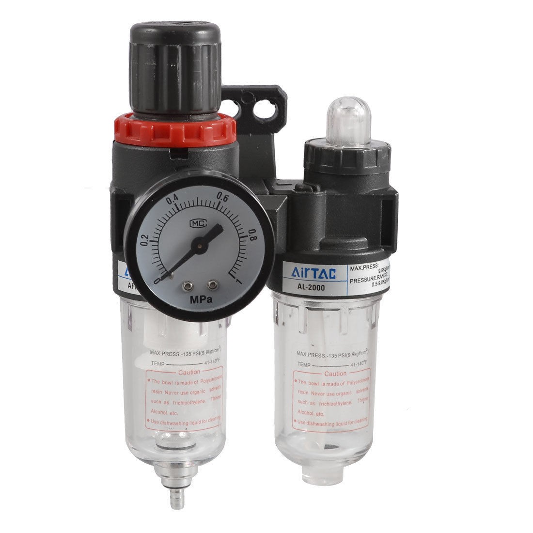 AFC-2000 0-1 MPa Air Source Treatment Pneumatic Filter Regulator w Gauge