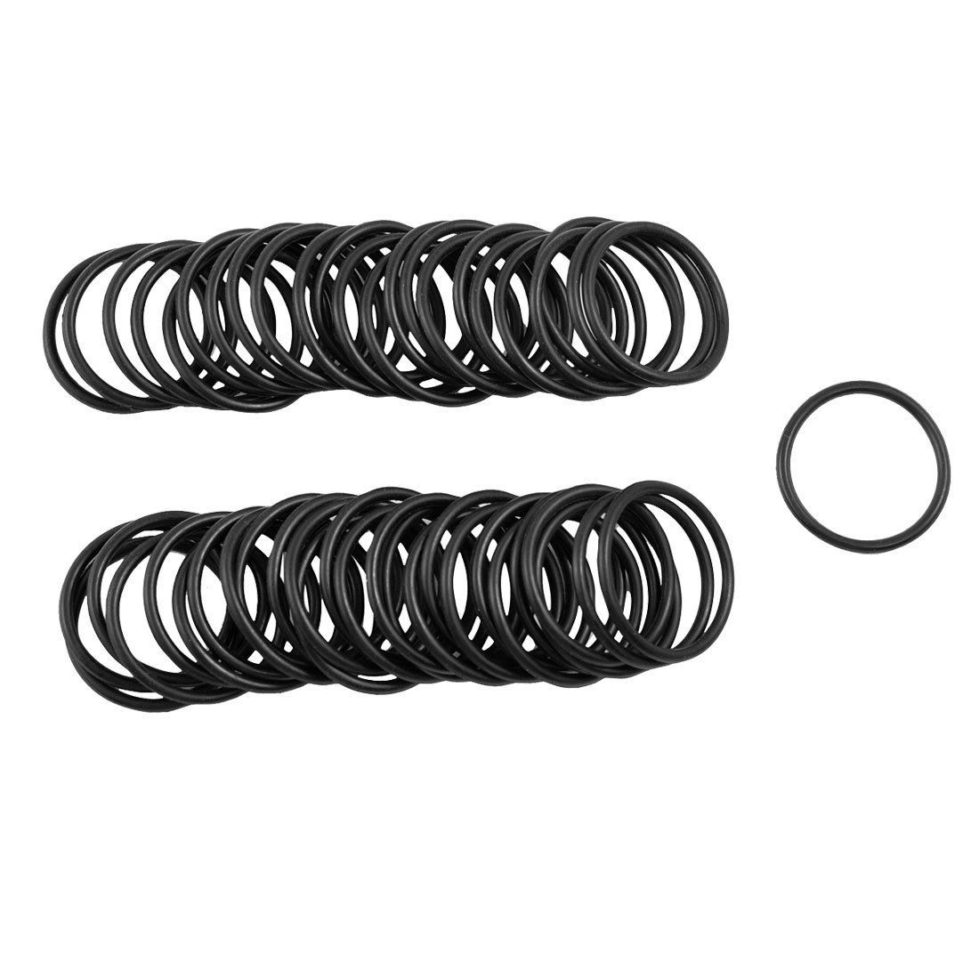 26mm x 2mm Automobile NBR O Rings Hole Sealing Gaskets Washers 50 Pcs