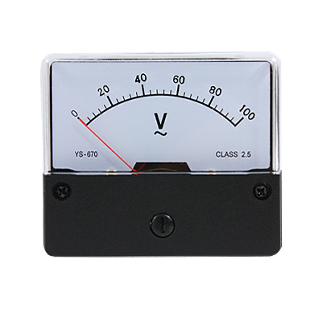 Plastic Shell Panel Meter Analog Voltmeter AC 0-100V