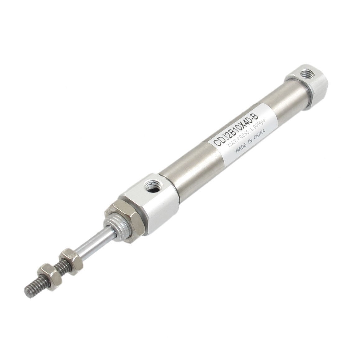 Stainless Steel 25/64" Bore 1 37/64" Stroke 1.0 Mpa Double Action Air Cylinder