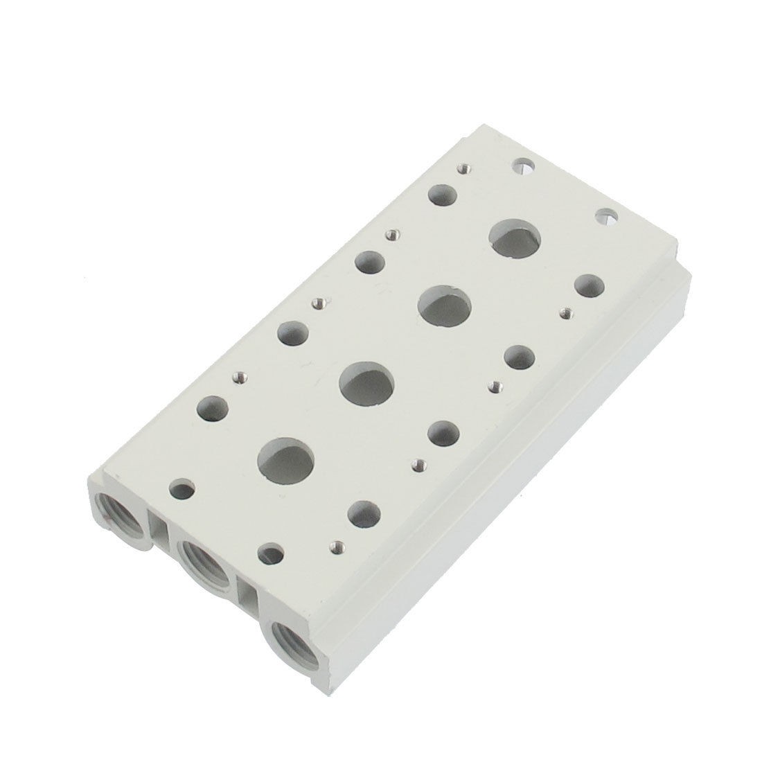 G1 4 Tube Hole Aluminum Pneumatic 4 Stations Electromagnetic Valve Base