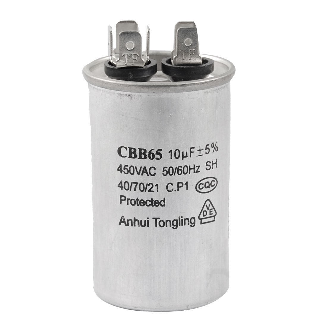 CBB65 10uF 50/60Hz Cylinder Motor Run Capacitor AC 450V Atpxa
