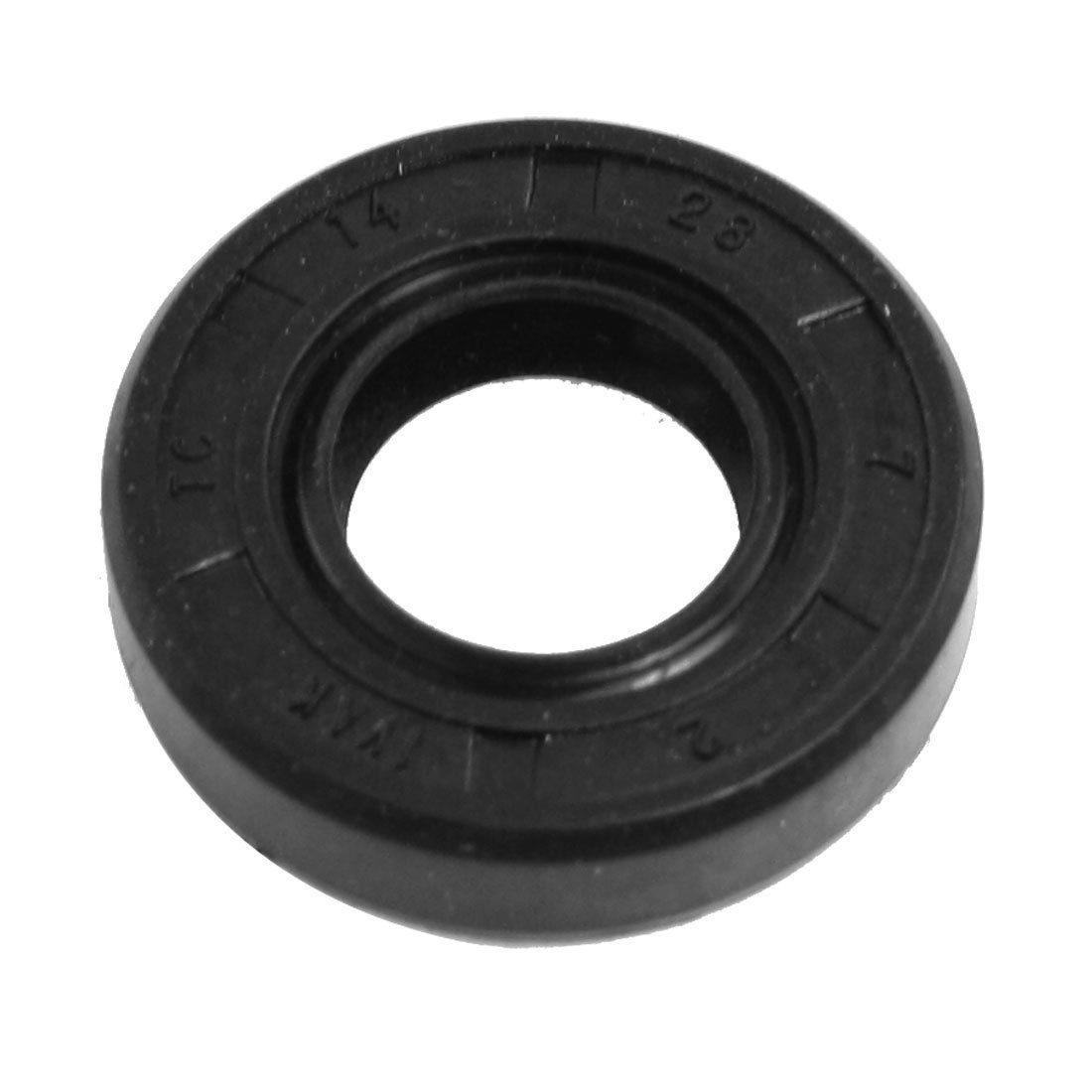 14mm x 28mm x 7mm Metric TC Nitrile Rubber Double Lip Oil Seal