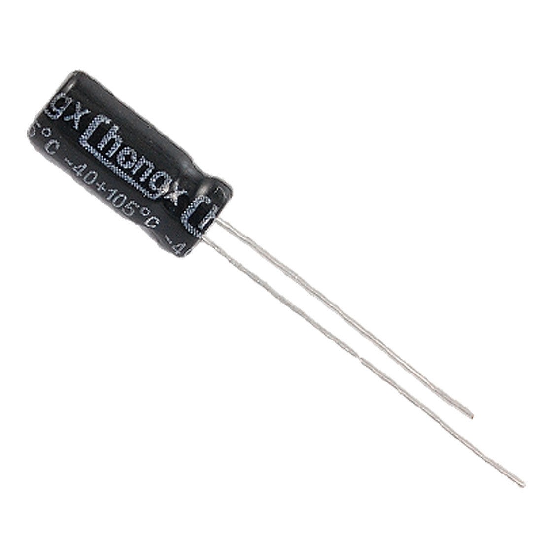 2.2uF 50V Radial Electrolytic Capacitor 5 x 11mm (Bag of 100)
