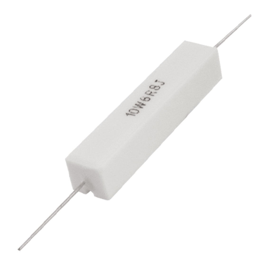 10 Pcs Fixed Ceramic Cement Power Resistor 6.8 Ohm 6R8 10W