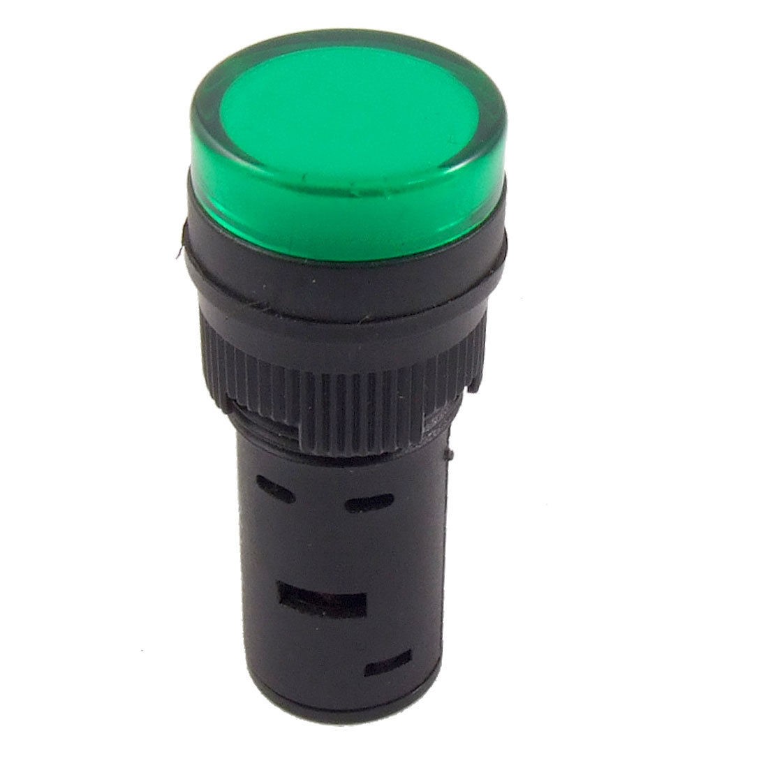 DC 24V 16mm Mounting Thread Emergency Indicator Light Signal Lamp Green