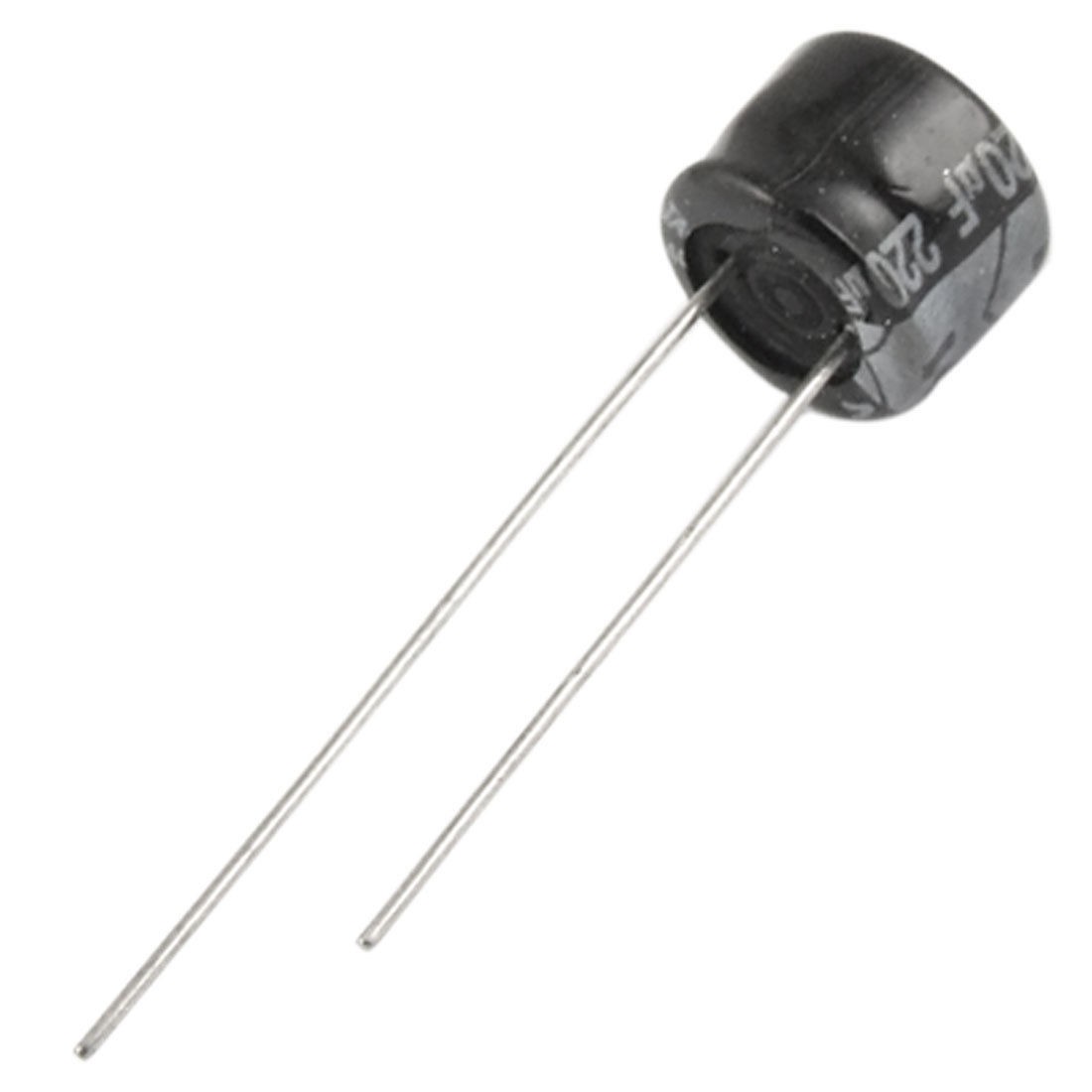 100 Pcs 16V 220uF Radial Aluminum Electrolytic Capacitors 8x5mm