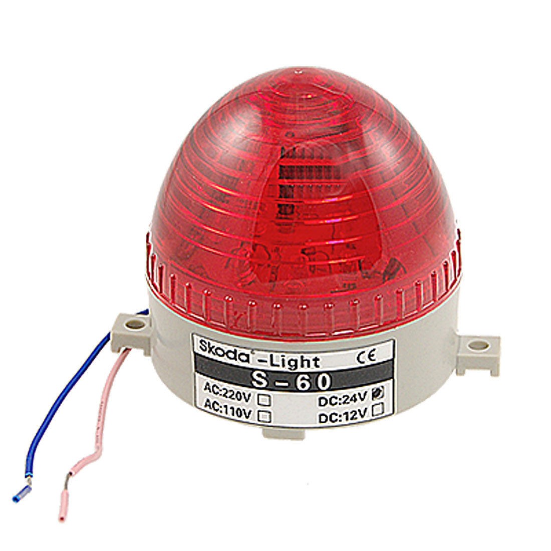 DC 24V Wired Red LED Light Industrial Warning Alarm Signal Lamp